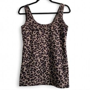 Maurices Cheetah Print Fitted Tank Top Size M